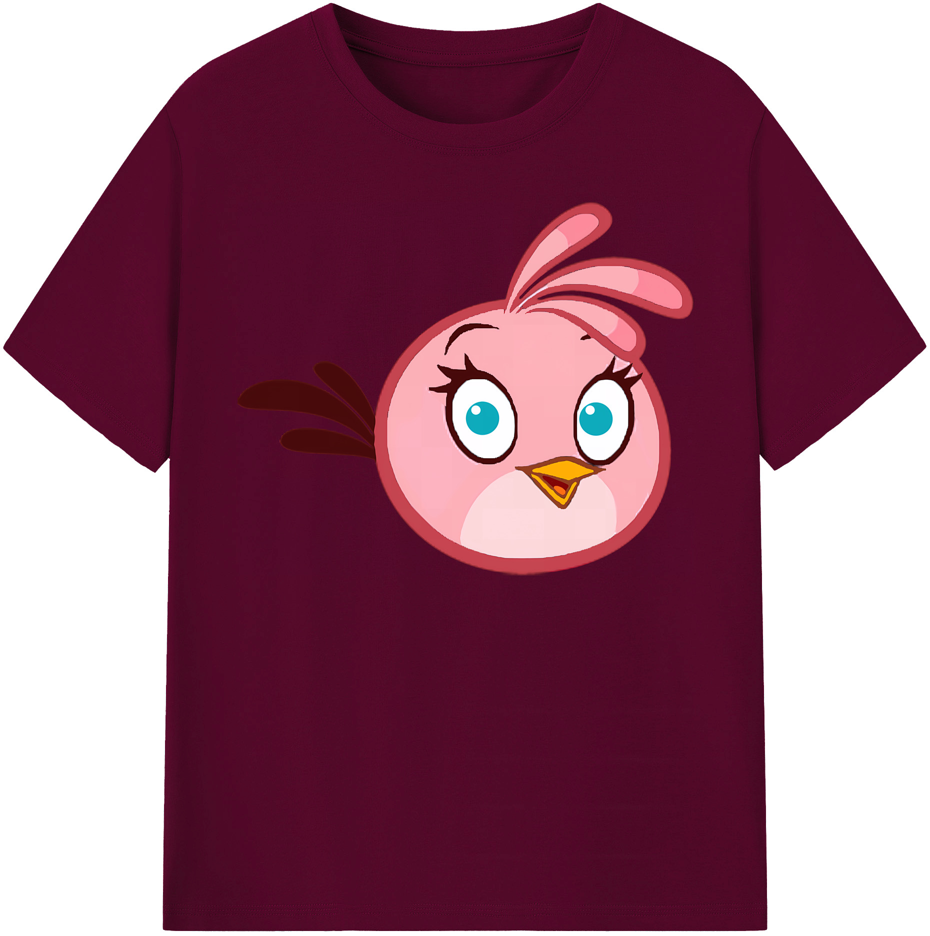 （画像用） Angry Birds アングリーバード レディースカジュアルプリントTシャツ（綿100％）